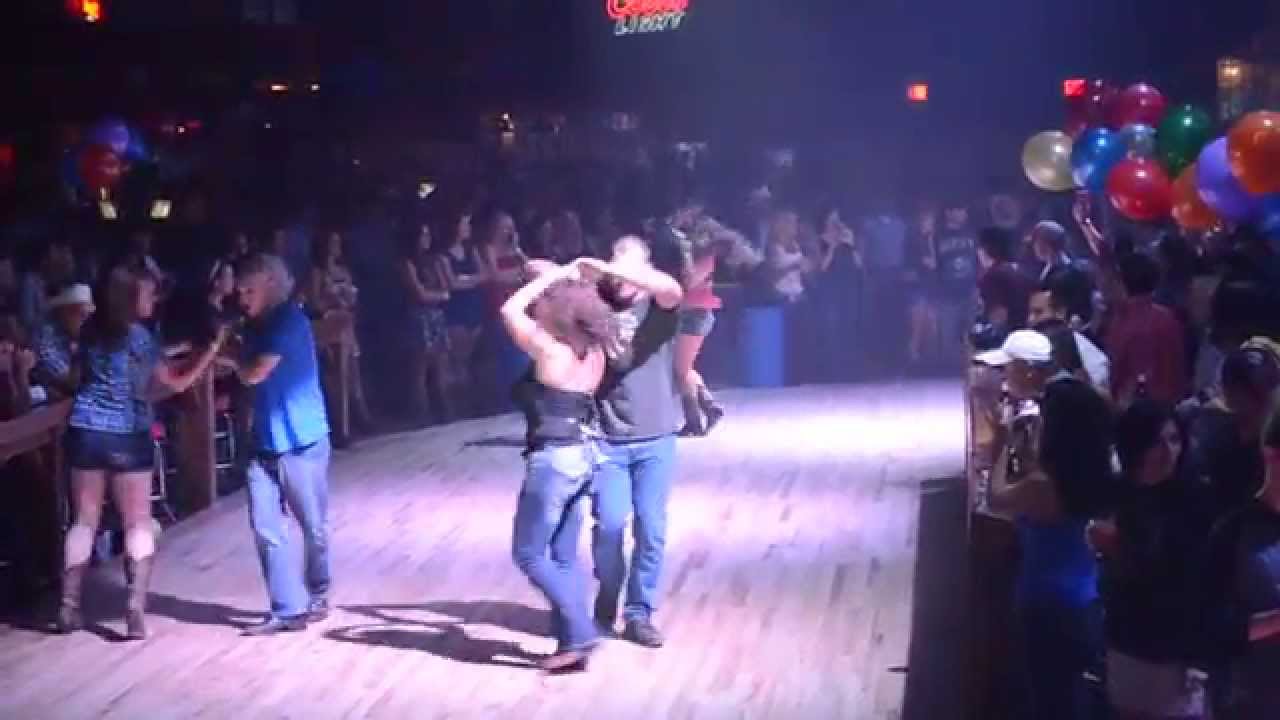 Group dance classes at a nightclub